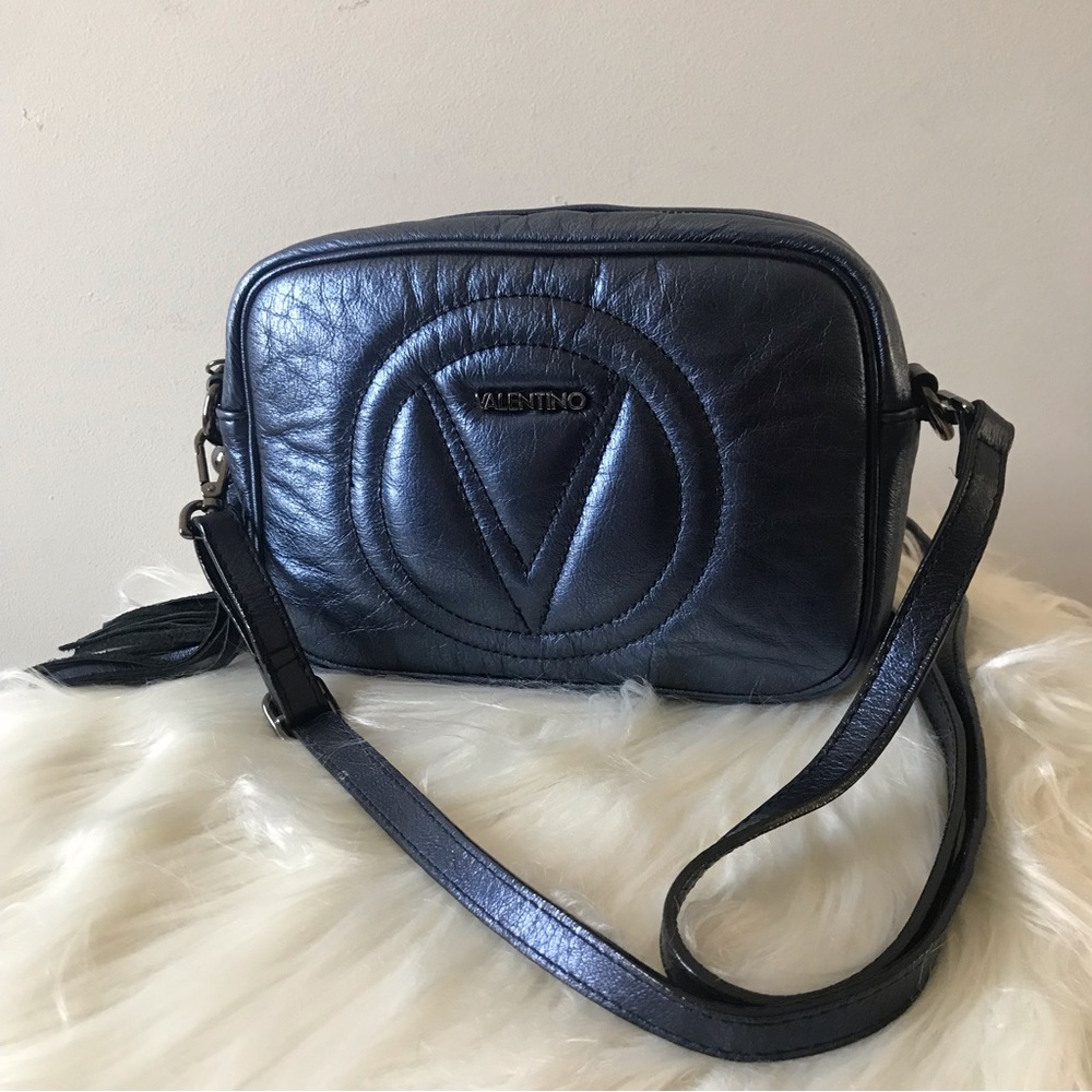 Valentino by Mario Valentino crossbody metallic bag